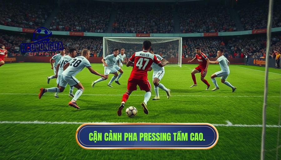 Bản chất của một pha pressing ngay bên phần sân đối thủ